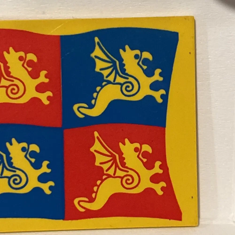 Lego Dragon Flag Blue & Red 6x5 #2525px5 Set #6086 Black Knight’s Castle